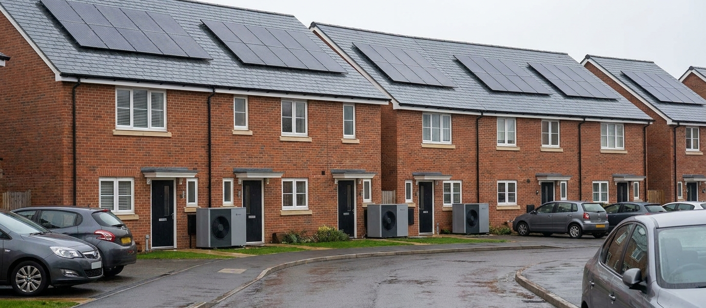 New homes in England must now include solar panels and heat pumps