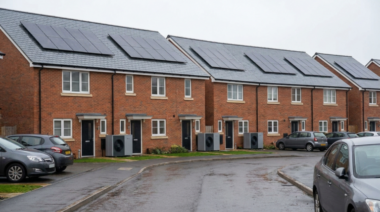 New homes in England must now include solar panels and heat pumps