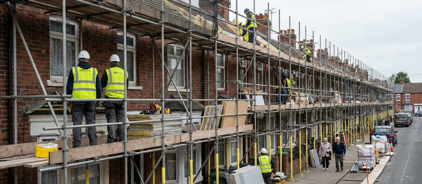 Place-based retrofit guidance shifts focus from single homes to whole streets