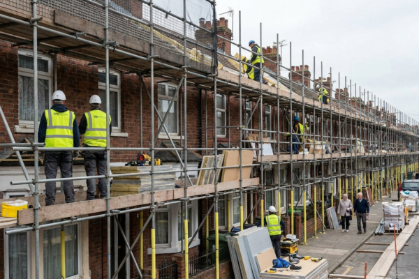 Place-based retrofit guidance shifts focus from single homes to whole streets