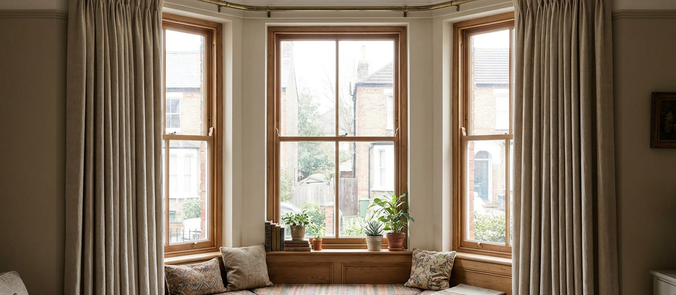 Bay Window Curtain Tricks That Stop The Gap