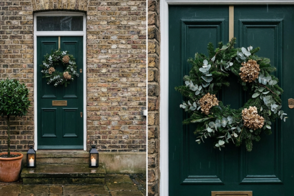 Christmas Front Door Styling Without The Theme Park