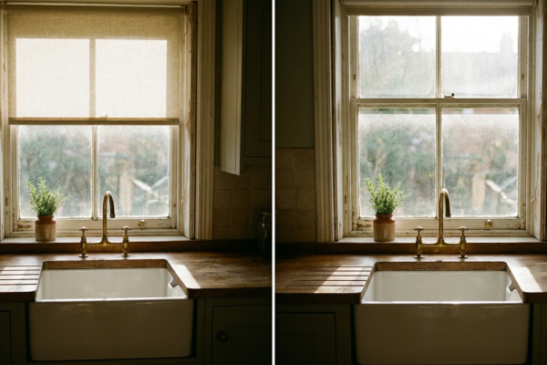 Kitchen Window Dressings That Cope With Steam And Splashes