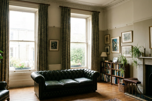Living With The Tall Windows Of A Victorian Home