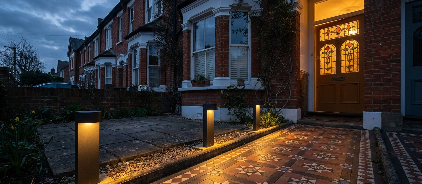 Path Lighting That Flatters A House At Night