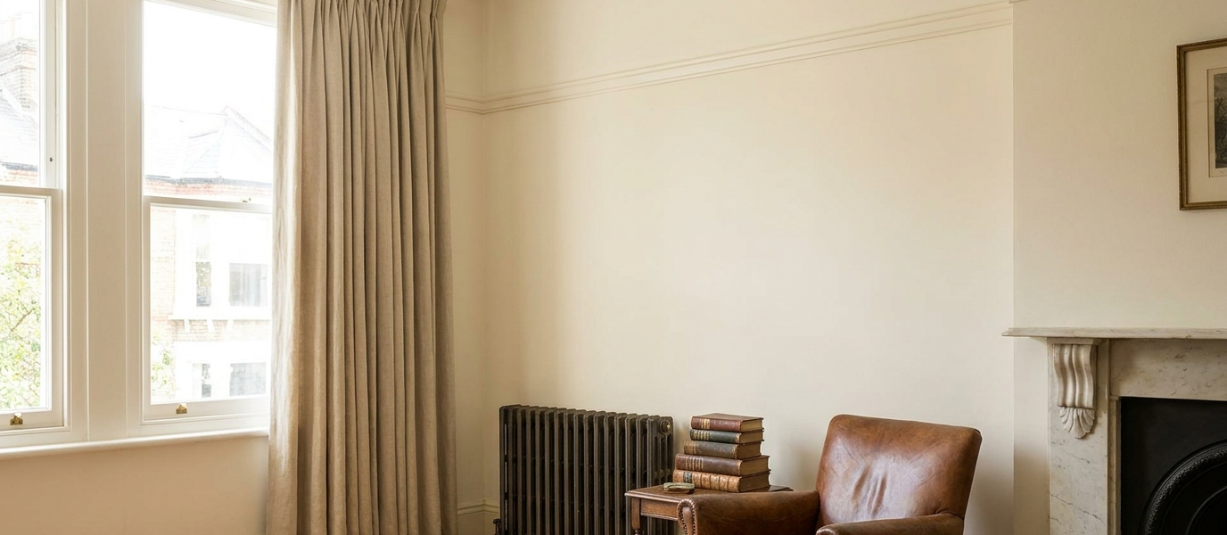 Picture Rails And The Curtain Header They Hide