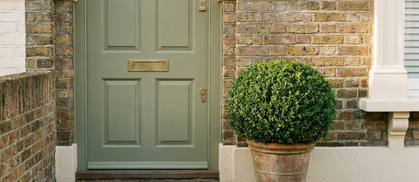 Sage Olive And Other Dusty Greens For A Front Door