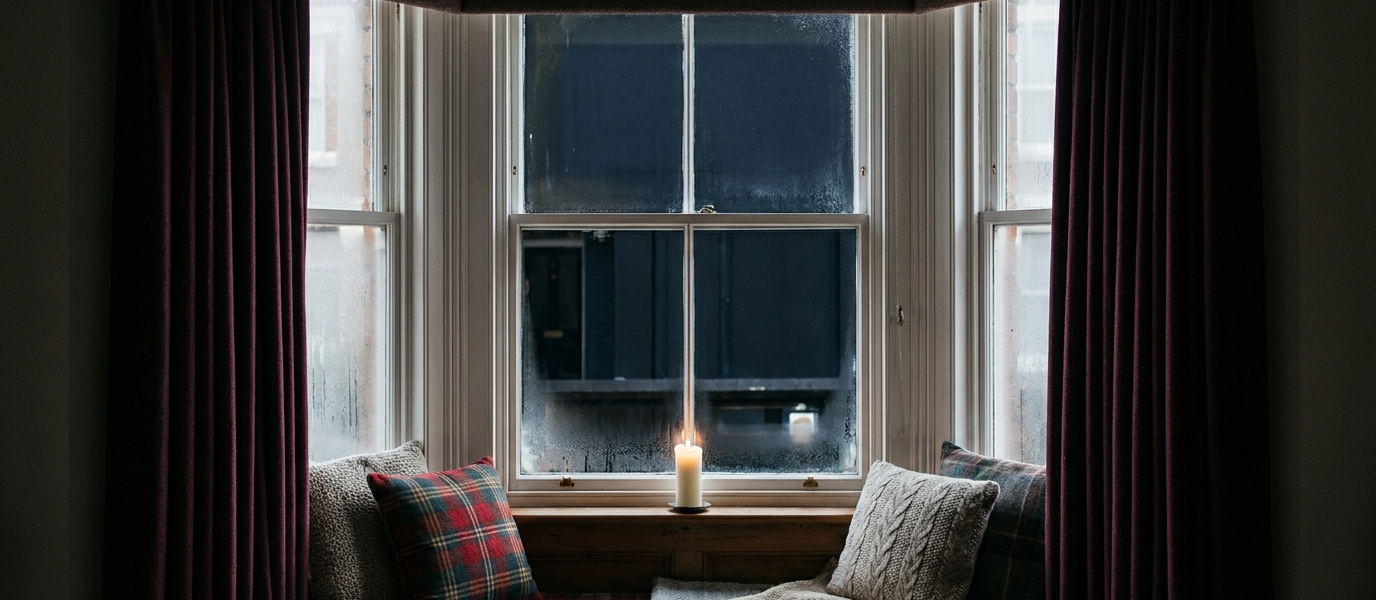 Winter Window Dressing For Warmth And Atmosphere