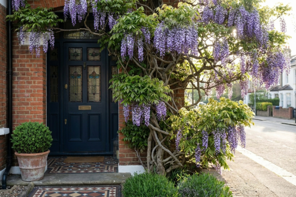 Wisteria Around A Front Door Romance And Maintenance